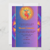 Invitation Navratri Durga Puja Célébration Chakra Mandala (Devant)