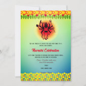 Invitation Navratri Durga Puja Célébration Florale (Devant)