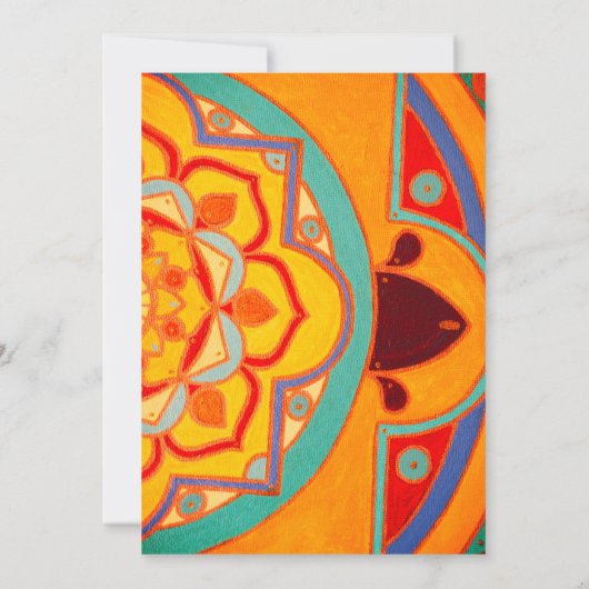 Invitation Navratri Durga Puja Célébration Florale (Dos)