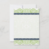 Invitation Navy Apple Green do-it-yourself Pliage Tente Plaqu (Devant)