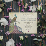 Invitation Navy & Berry Berry Elegant Damask Peacock Mariage<br><div class="desc">Navy et Berry Berry Elegant Damask Peacock Wedding Invitations. Ce design a un peu de ferme avec le damas floral et un peu de 20 rugissante avec l'élégant paon et aussi une touche de grange rustique avec l'arrière - plan en détresse qui peut être enlevé en cliquant customiser plus loin...</div>
