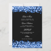 Invitation Navy Blue 70th Birthday Enregistrer la date avec l (Dos)