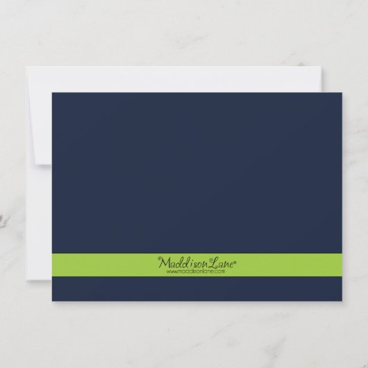 Invitation Navy Blue 7-10 Split Bowling (Dos)