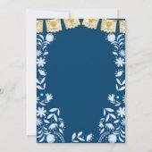 Invitation Navy Blue Arch Cielito Lindo Baptism 1st Birthday (Dos)