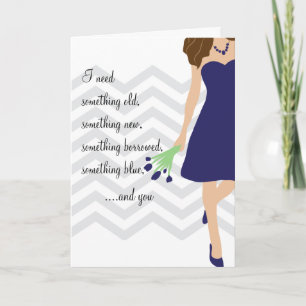 Invitation Navy Blue Chevron Serez-Vous Ma Mineure