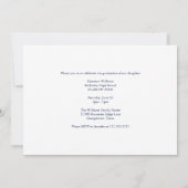 Invitation Navy Blue Class of 2026 Photo Graduation Party (Dos)