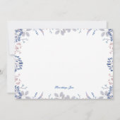 Invitation Navy Blue et Mauve - Serez-vous ma servante d'honn (Dos)