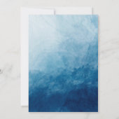 Invitation Navy Blue Floral Sweet 16 Party (Dos)