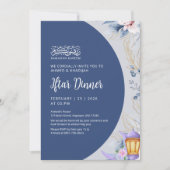Invitation Navy Blue Night Sky Ramadan Iftar Dinner (Devant)