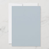 Invitation Navy Blue Sophisticated Winter Wedding (Dos)