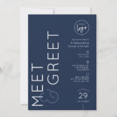 Invitation Navy Business Logo Meet & Greet Networking Event (Devant)