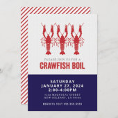 INVITATION NAVY CRAWFISH BOIL (Devant / Derrière)
