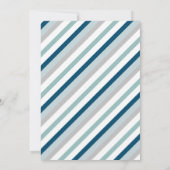 Invitation Navy & Mint Cute Elephant Virtual Birthday Party (Dos)