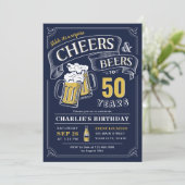 Invitation Navy N'Importe Quel Âge Salue Et Bières Surprise A (Debout devant)