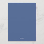 Invitation Navy Painterly Blossom Wedding (Dos)