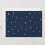 Invitation Navy Twinkle Twinkle Little Star Garçon (Dos)