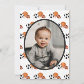 Invitation Né 2 Ball Sport Thématique Garçon 2e Anniversaire  (Dos)