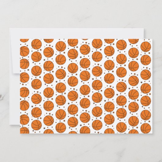 Invitation Né 2 Basketball 2e Anniversaire Sport Photo (Dos)