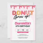 Invitation Ne Crois Pas ! Anniversaire de la fille rose (Devant)