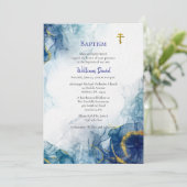 Invitation Né de l'eau et de l'esprit Baptême orthodoxe (Debout devant)