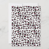 Invitation Né Deux Be Wild Jungle Empreinte de léopard Annive (Dos)