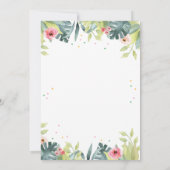 Invitation Né Deux Be Wild Safari Party Animaux Anniversaire (Dos)