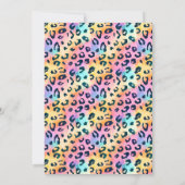 Invitation Né Deux Être Sauvage Safari Tropical Animaux Anniv (Dos)