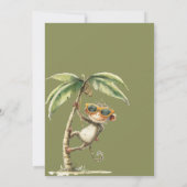 Invitation Né Deux Être Singe Sauvage Deuxième Anniversaire (Dos)