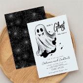 Invitation Ne fantôme pas cette fête à l'halloween