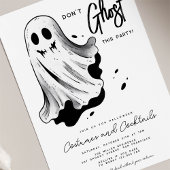 Invitation Ne fantôme pas cette fête à l'halloween