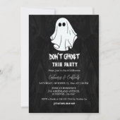 Invitation Ne fantôme pas cette fête Fête des costumes d'Hall (Devant)