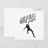 Invitation Ne jamais abandonner (Devant / Derrière)