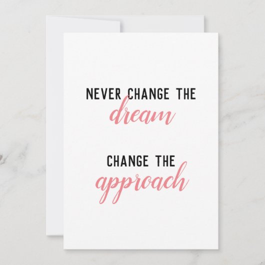 Invitation Ne jamais modifier l'invitation de rêve (Devant)