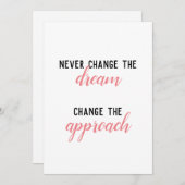 Invitation Ne jamais modifier l'invitation de rêve (Devant / Derrière)