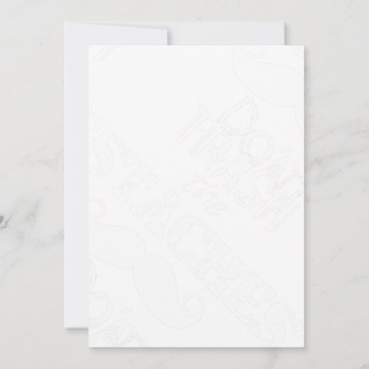 Invitation Ne jetez pas la moustache Retro Hipster (Dos)