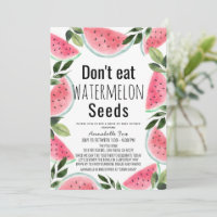 Ne mangez pas de graines de pastèque Baby shower à