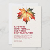 Invitation Ne parlez pas politique Bases textuelles L'Invitat (Devant)