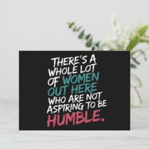 Invitation Ne pas aspirer à être humble Kamala Harris féminis