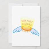 Invitation Ne pas déranger le mode de sommeil en volant Halo  (Devant)