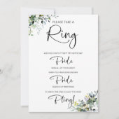 Invitation Ne pas dire jeu de Fête des mariées de mariée (Devant)