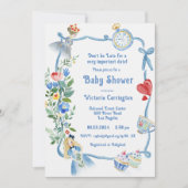 Invitation Ne pas être en retard Alice dans le Baby shower de (Devant)