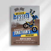 Invitation Ne peux pas m'attraper, j'ai trois ans, anniversai