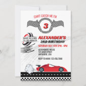 Invitation Ne peux pas m'attraper Je suis un garçon de 3 ans (Devant)