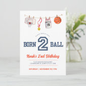 Invitation Né pour baller (Debout devant)