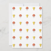 Invitation Né pour baller (Dos)