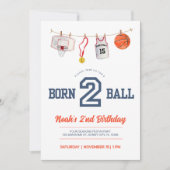 Invitation Né pour jouer au ballon (Devant)