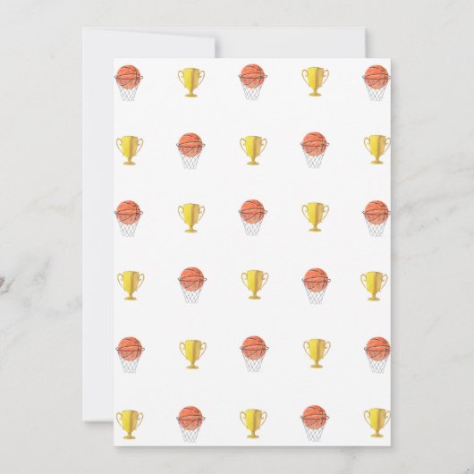 Invitation Né pour le ballon (Dos)