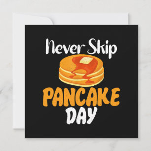 Invitation Ne sautez jamais le jour des crêpes