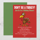 Invitation Ne sois pas un drôle de vacances pour la Turquie (Devant / Derrière)