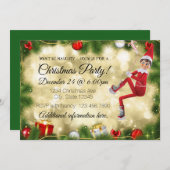 Invitation Ne sois pas vilain Noël (Devant / Derrière)